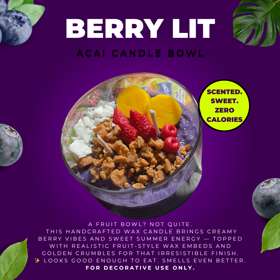 Berry Lit - Acai Candle Bowl