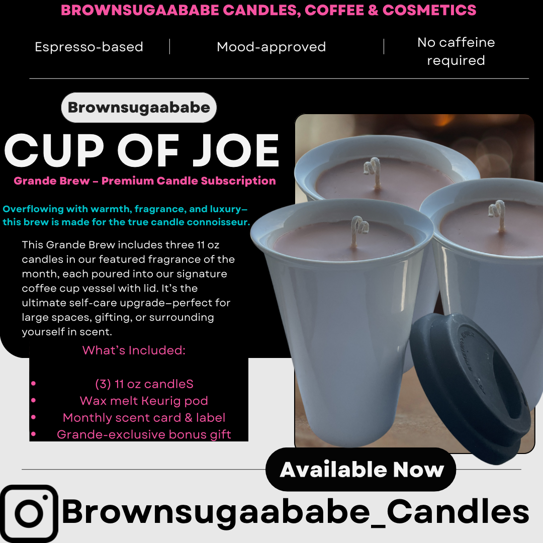☕ Grande Brew| Cup of Joe Candle Drink
